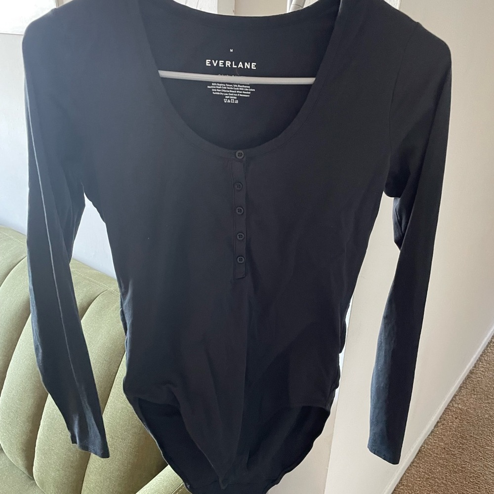 Everlane Henley bodysuit